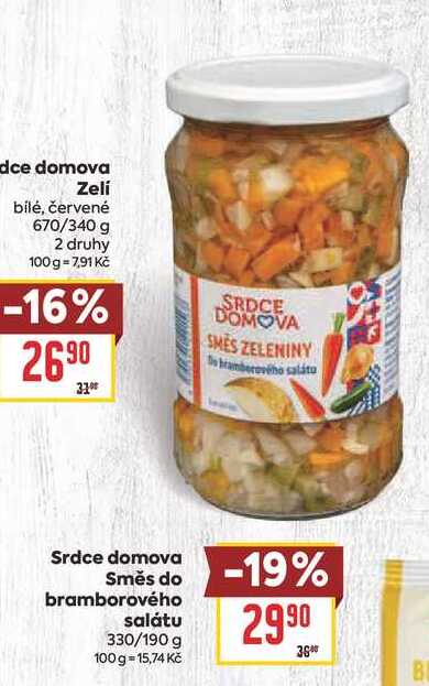 Srdce domova Směs do  bramborového salátu 330/190 g 