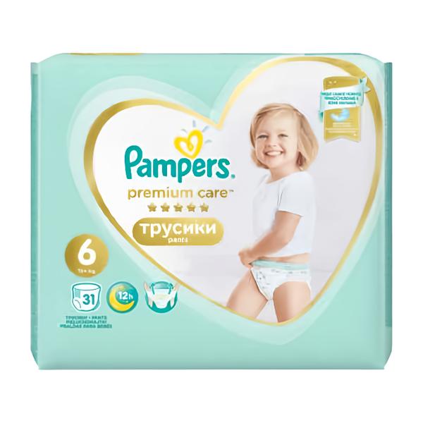 Pampers Pants Premium Care Plenkové kalhotky vel. 6 (15+ kg)