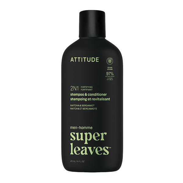 Attitude Pánský posilující šampon a kondicionér 2v1 Super leaves - Matcha a Bergamot