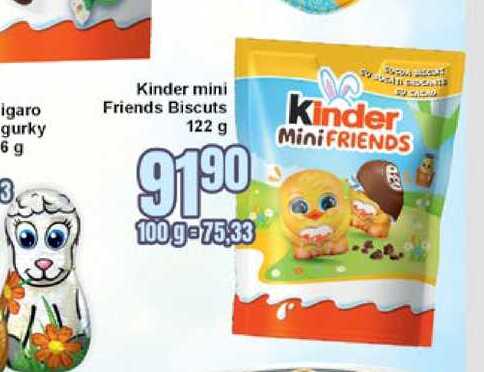 Kinder mini Friends Biscuts 122 g