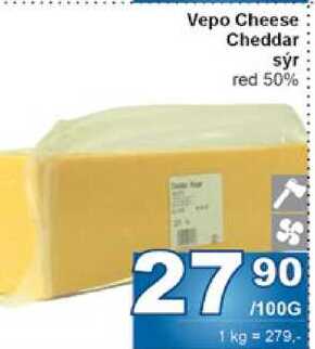 Vepo Cheese Cheddar sýr red 50% 100g