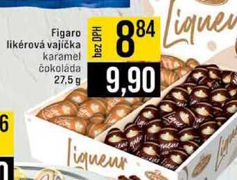 Figaro likérová vajíčka karamel čokoláda 27,5 g 