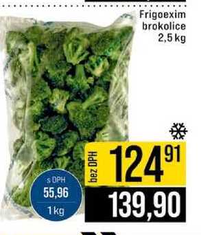 Frigoexim brokolice 2,5 kg 