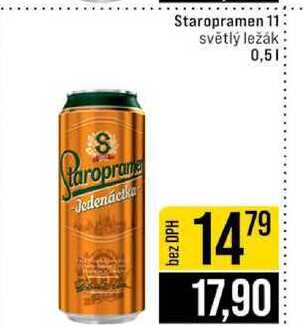Staropramen 11 světlý ležák 0,5l