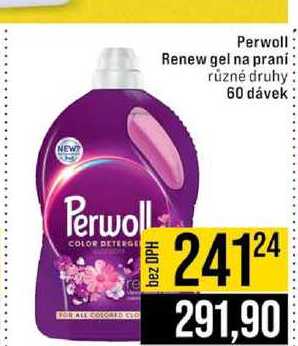 Perwoll Renew gel na praní různé druhy 60 dávek
