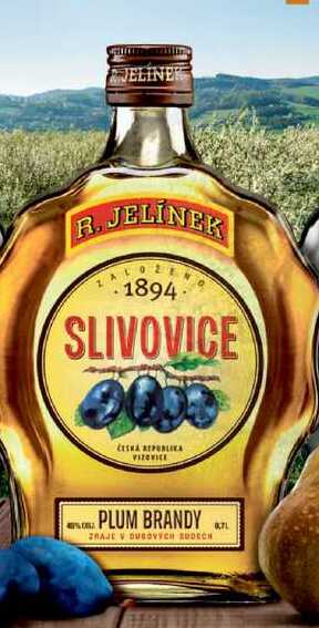 R. JELÍNEK Slivovice Zlatá 3y 0,7l 45%