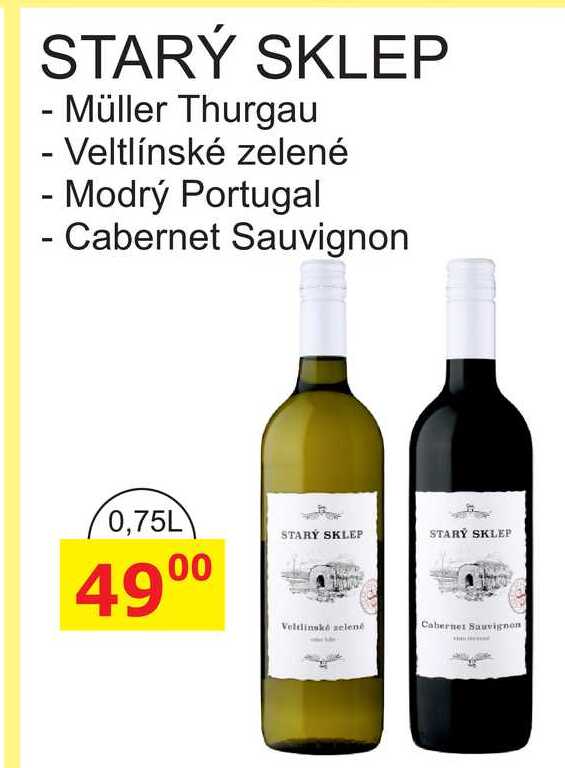 STARÝ SKLEP Müller Thurgau 0,75L 