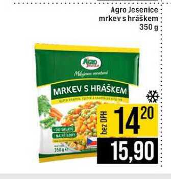 Agro Jesenice mrkev s hráškem 350 g