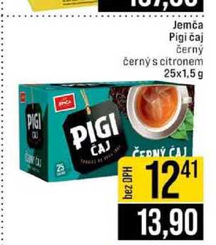 Jemča Pigi čaj černý černý s citronem 25x1,5 g