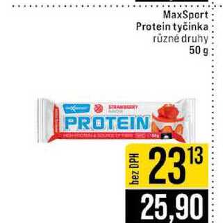 MaxSport Protein tyčinka různé druhy 50 g