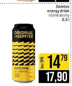 Semtex energy drink různé druhy 0,5l
