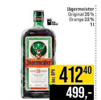 Jägermeister Original 35% Orange 33% 1l