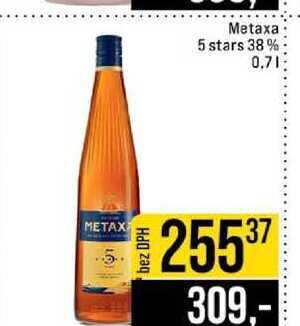 Metaxa 5 stars 38% 0.7l