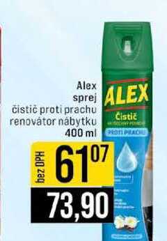 Alex sprej čistič proti prachu renovátor nábytku 400 ml