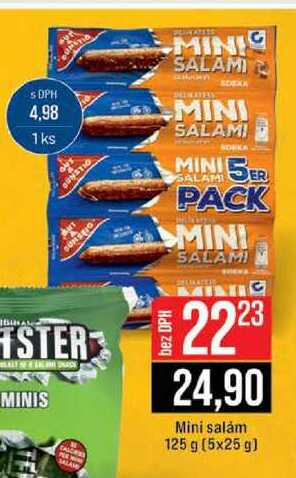 Mini salám 125 g (5x25 g)