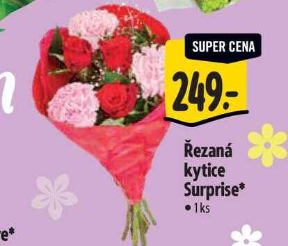  Řezaná kytice Surprise 1ks 