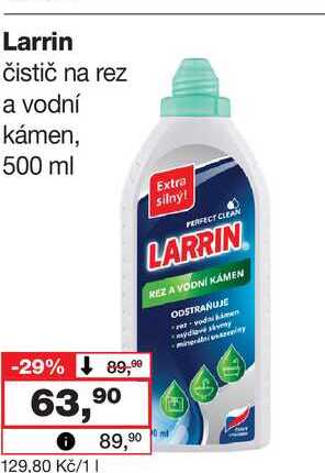 Larrin čistič na rez a vodní kámen, 500 ml