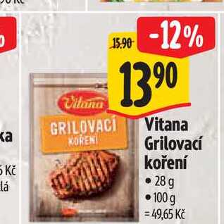   Vitana Grilovací koření 28g  