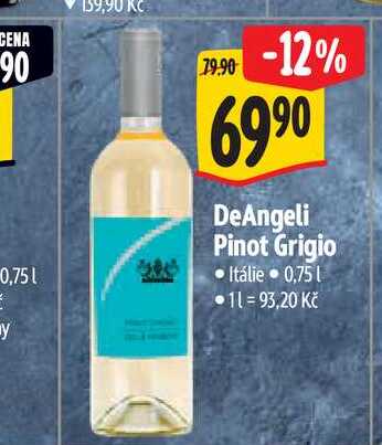  DeAngeli Pinot Grigio 0,75 l