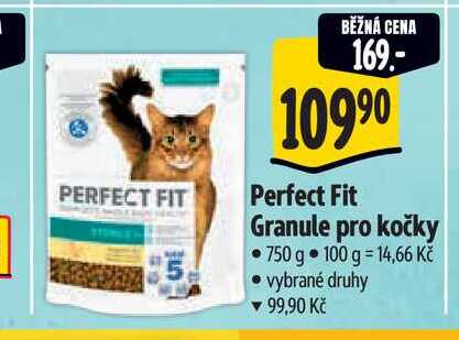   Perfect Fit Granule pro kočky 750 g 