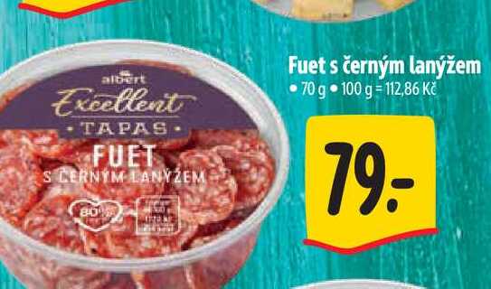   Fuet s černým lanýžem 70 g  