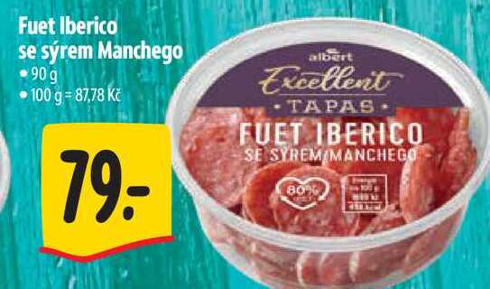 Fuet Iberico se sýrem Manchego 90g 