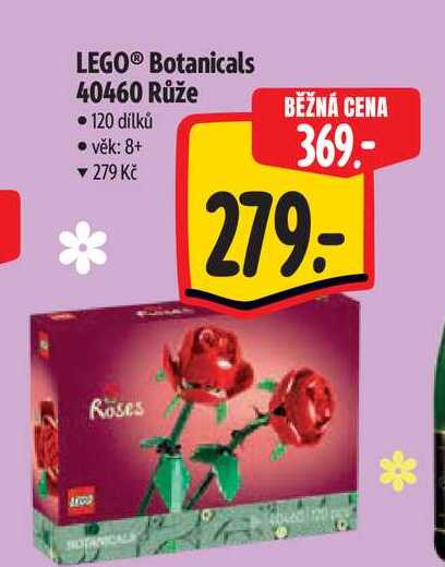 LEGO® Botanicals 40460 Růže  120 dílků  