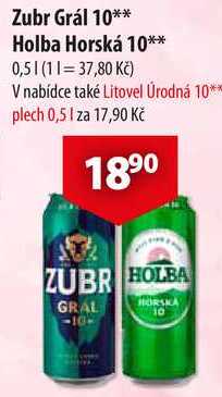 Zubr Grál 10, 0,5 l 