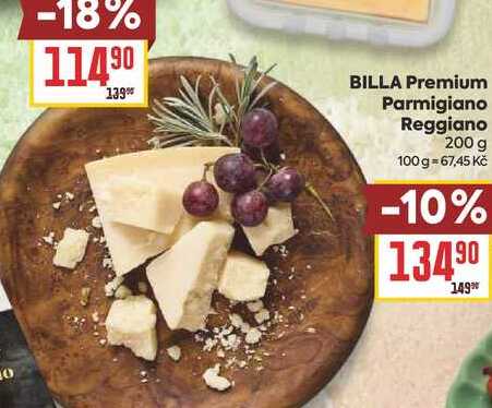 BILLA Premium Parmigiano Reggiano 200 g