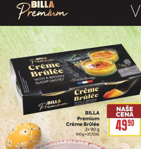 BILLA Premium Crème Brûlée 2x 90 g