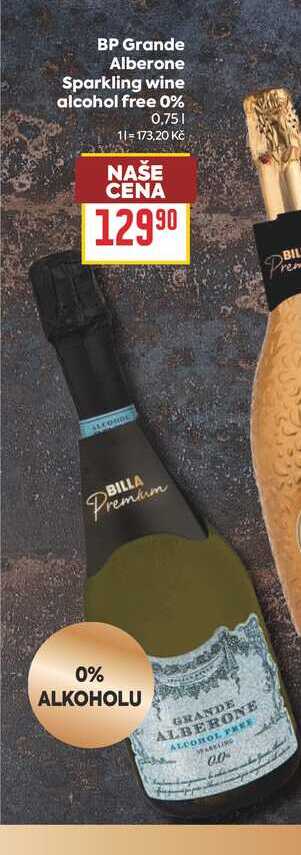 Grande Alberone Sparkling wine alcohol free 0% 0,75l