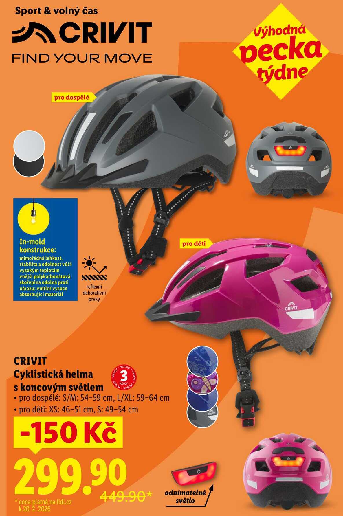 Cyklistická helma s koncovým světlem 