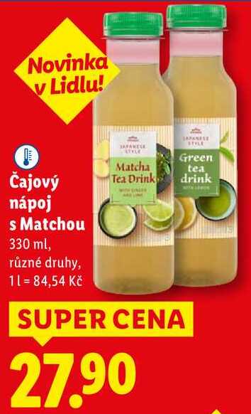 Čajový nápoj s Matchou, 330 ml