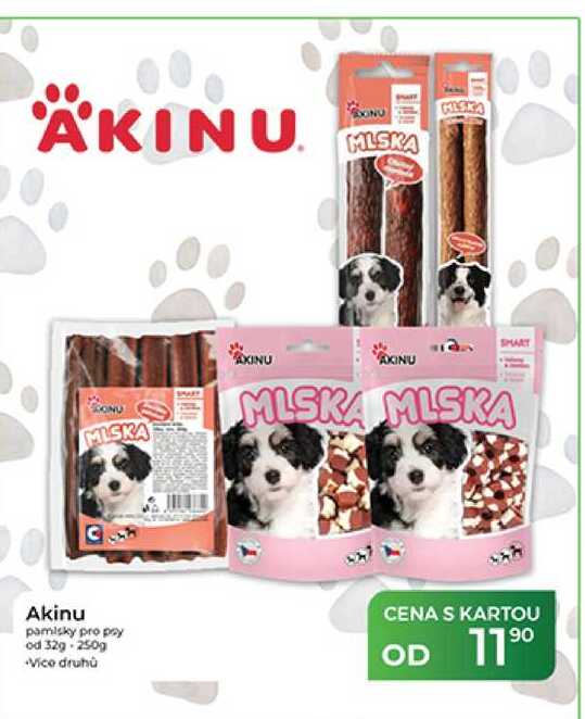Akinu pamlsky pro psy od 32 g -250 g