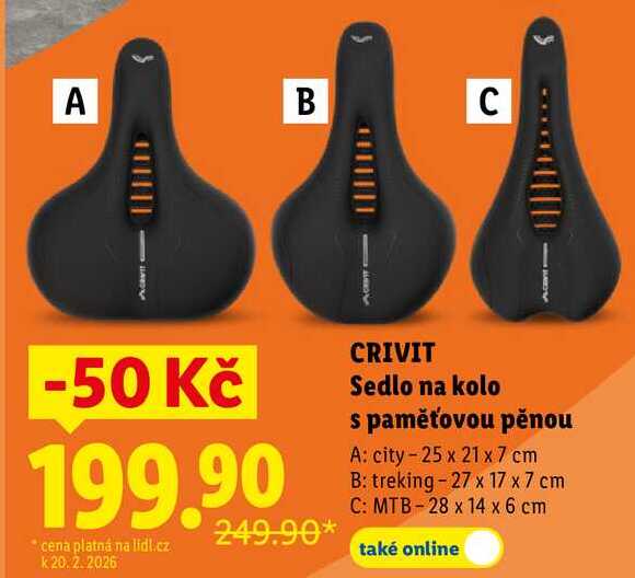 Sedlo na kolo s paměťovou pěnou 