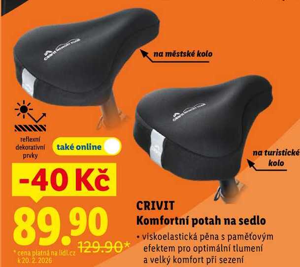 Komfortní potah na sedlo 