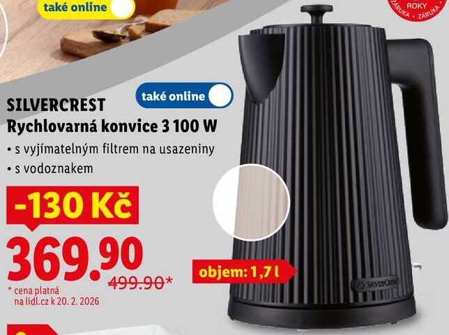 Rychlovarná konvice 3 100 W