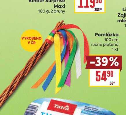 Pomlázka 100 cm ručně pletená 1ks