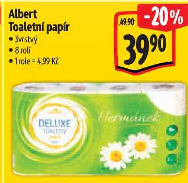 Albert Toaletní papír, 8 rolí