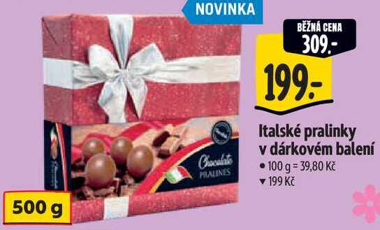 Italské pralinky v dárkovém balení, 500 g