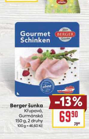 Berger šunka 150 g