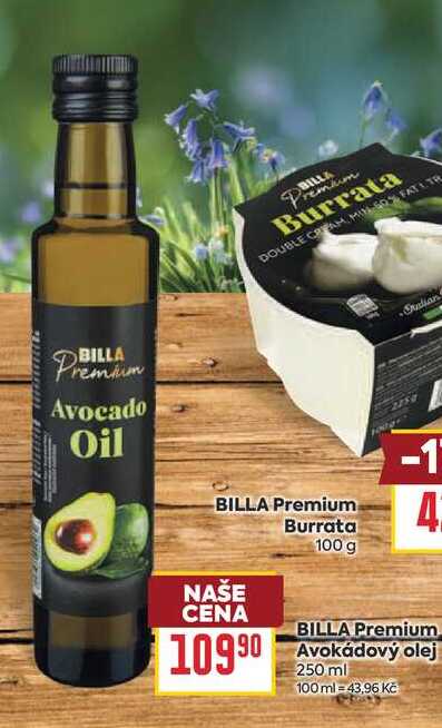 BILLA Premium Avokádový olej 250 ml