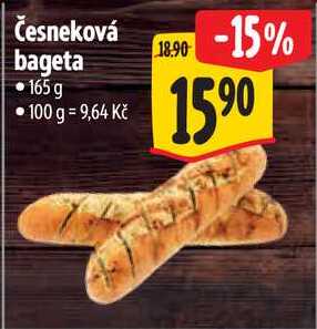 Česneková bageta, 165 g