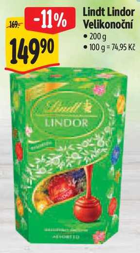 Lindt Lindor Velikonoční, 200 g