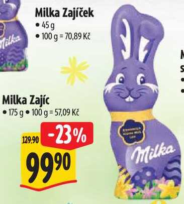 Milka Zajíc, 175 g