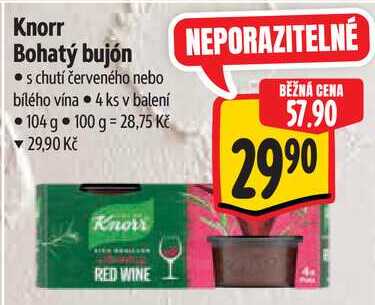 Knorr Bohatý bujón, 104 g