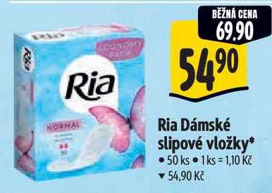 Ria Dámské slipové vložky, 50 ks