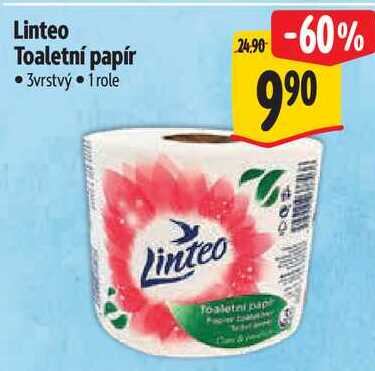 Linteo Toaletní papír, 1 role