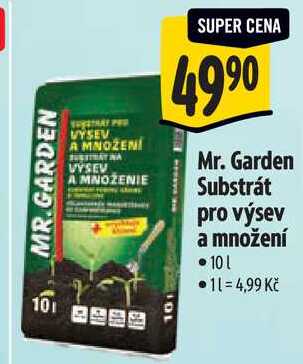 Mr. Garden Substrát pro výsev a množení, 10 l