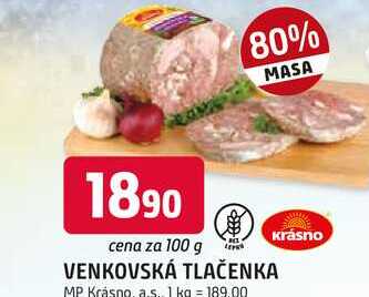 VENKOVSKÁ TLAČENKA 100g
